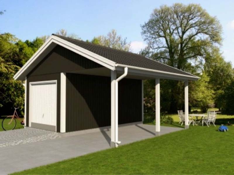 7. Bygga garage carport med forrad